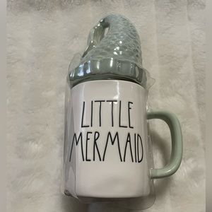 NEW!!! 🧜‍♀️ Rae Dunn MERMAID AT HEART Ceramic Figural Topper Mug